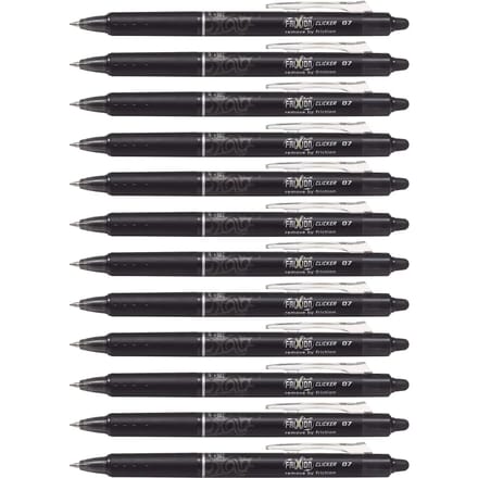 Pilot FriXion Ballpen 0.7mm Clicker  – Doos van 12 stuks - Zwart