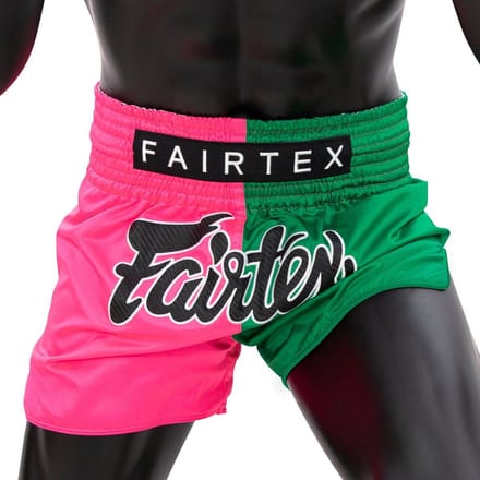 Fairtex BS1911 Serie - Muay Thai Shorts - Róż/Zielone - L