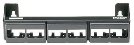 Panduit front-/patchpan. leeg kast/lessenr, kunststof, zwart, voor conn typ CJ
