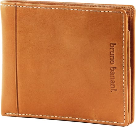 bruno banani Leren Portemonnee Wallet Cognac Lichtbruin