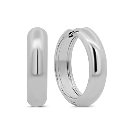 8CE-70650 – CO88 Collection – Oorringen Hoop 21mm – Zilverkleurig