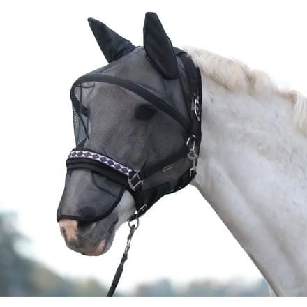 PaardenAnti-Vliegenmasker  met houder Kavalkade
