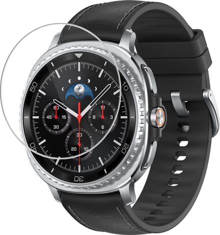Strap-it Screenprotector van gehard glas -bescherming glasplaatje geschikt voor Samsung Galaxy Watch 8 Classic - 46mm