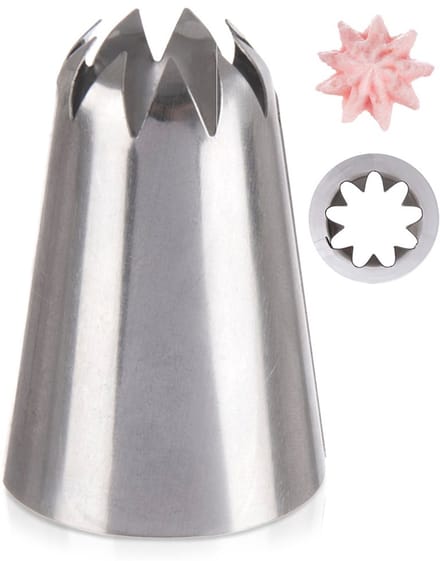 Spuitmond Edelstaal Ster - Spuitmondjes voor Spuitzak - Decoratie - Cupcake