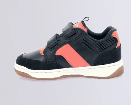 Kickers Jongens Sneaker Blauw/oranje | Maat: 24