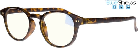 BlueShields TFD003 +1.50 Boston - Beeldschermbril - Leesbril - blauw licht filter lens - Tortoise