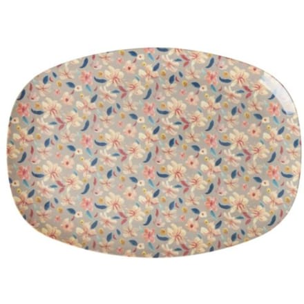 Rice melamine bord vierkant small sandy flower