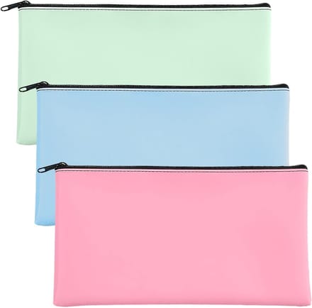 Documenten Tas Set van 3, PU Leren Handtas voor School, Reizen, Thuis en Kantoor, Multifunctioneel en Duurzaam