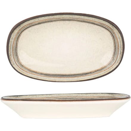 Bonna Serveerschaal - Cortado - Porselein - 15x8.5 cm - set van 4