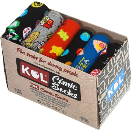 Set-6 Sokken met hoge antilekrand KL9001 dames