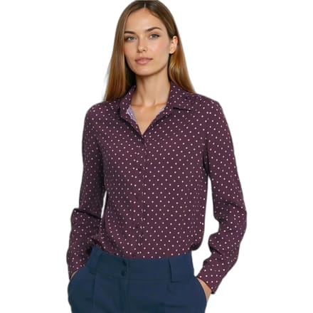 Dames viscose blouse met stippen Nife