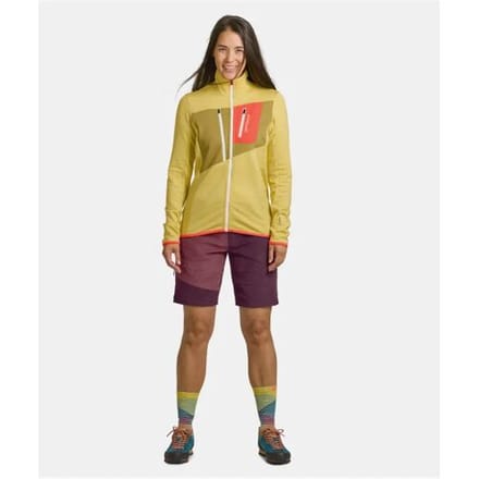 Ortovox Fleece Grid Jacket Women's (Maat - XL, Kleur - Deep-Ocean)