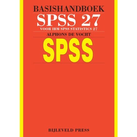 Basishandboek Spss 27 - Alphons de Vocht