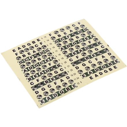 1 Stuk Gitaar Fretbord Notensticker Muziekschaal Label voor Beginnersoefening beige