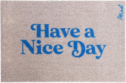 Mad About Mats - Willie - deurmat - have a nice day - schoonloop/scraper - wasbaar - 50x75cm