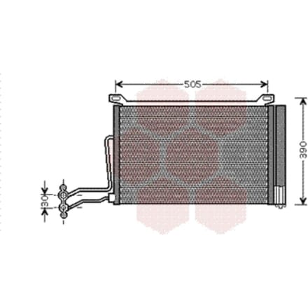 Van Wezel - LUCHTCONDENSATOR VOOR MINI COOPER R50 2001-2015 64536918597