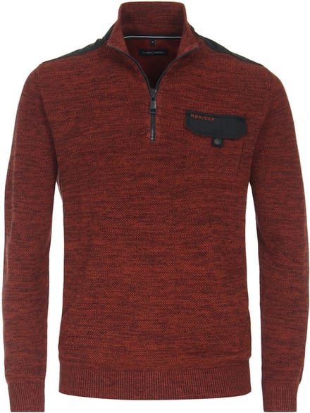 Casa Moda Nordic Expedition Heren Trui Met Opstaande Kraag - M