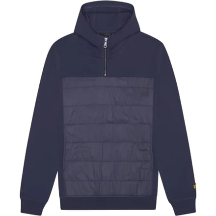 Lyle & Scott hybride nachthoodie met interlock-panelen