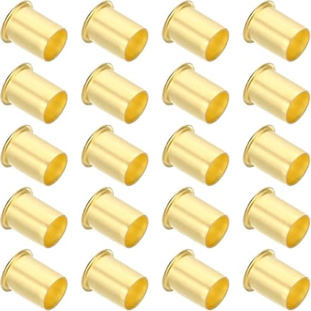 Brass Compression Insert - 20 Pack - 14mm OD x 11mm ID - Tube Insert en Support Compression Fitting Assortment Kit voor Water en Olie Trachea