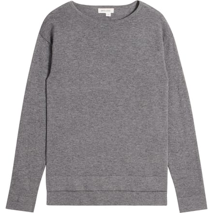 White Stuff Orla Wool Cotton Blend Jumper Mid Grey Größe: 8 | Strickpullover Outlet | Damen | Grau