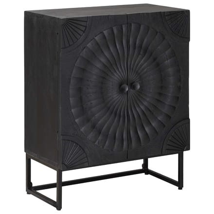 vidaXL - Dressoir - Zwart - 55 - x - 30 - x - 70 - cm