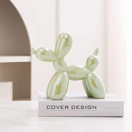 Creatieve Ballonhond Abstract Keramisch Ornament Sculptuur Figurine Beeldje Huis Kantoor Decoratie Cadeau 10.5*10.5cm
