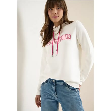 Sweater met lange mouwen en Wording Artwork