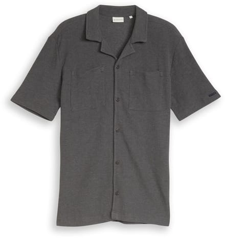 Tom Tailor - Regular fit jersey overhemd met borstzakken - Maat S - Tarmac Grey Melange