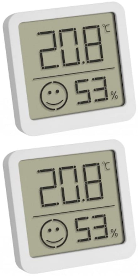 Set van 2 Digitale Thermo-hygrometers voor Binnenklimaat Meting en Comfortzone Indicator