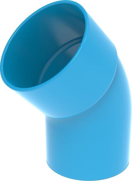 Wavin Ventiza PVC BOCHT 80 45 M/S