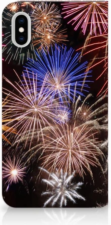 Apple iPhone Xs Max Hippe Standcase Vuurwerk