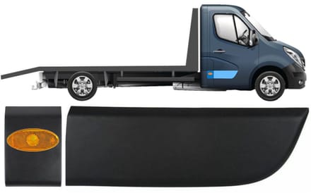 Zijwand sierlijst met positielicht voor Renault Master 2010- / Rechts / Set