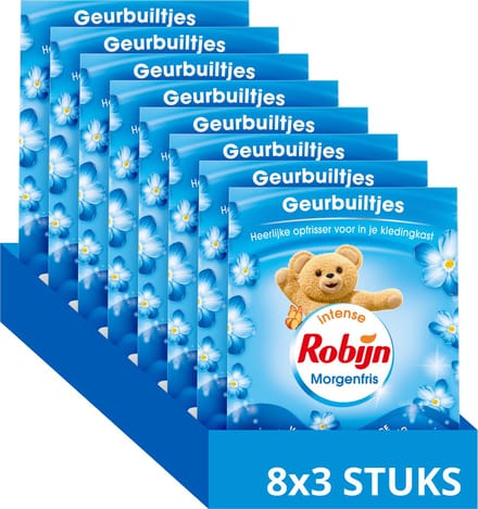 Robijn - Intense Morgenfris Geurbuiltjes - 24 stuks - Voordeelverpakking