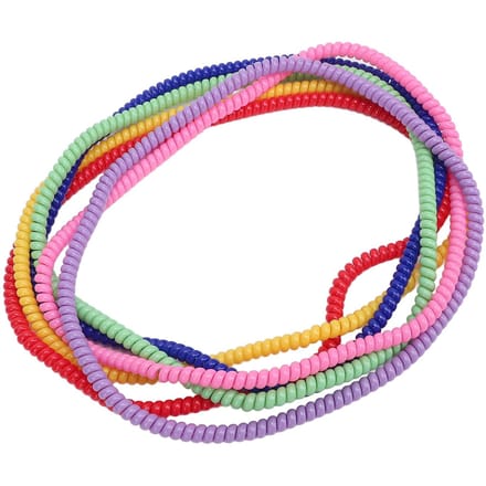 6 Stuks Rekbare Spiraalketting Sensorisch Kinderen Getextureerd Patroon Siliconen Kleurrijk Sensorische Ketting pink