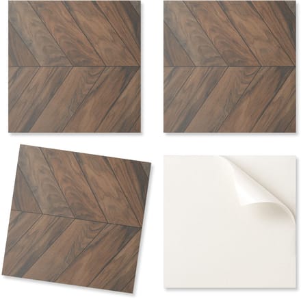 Decoratieve vinyl vloertegels met visgraatpatroon, 20x20x20 cm