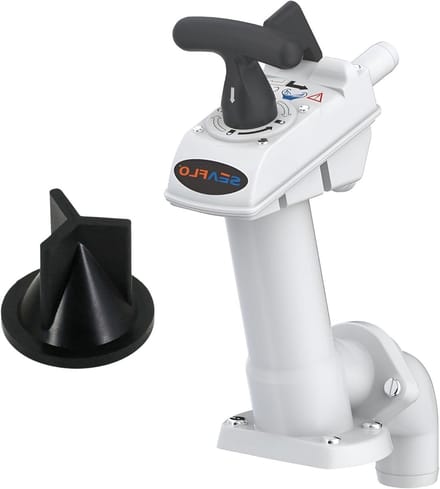 Toiletpomp Handleiding - Flush Kit - Marine Onderhoud - Universele Compatibiliteit - Standaard Maat - Zwart
