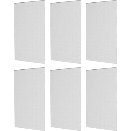 10 Sets Blanco Legpuzzel Sublimatie Hitte Transfer A4 20cmx29cm 120 stuks Kit voor DIY white