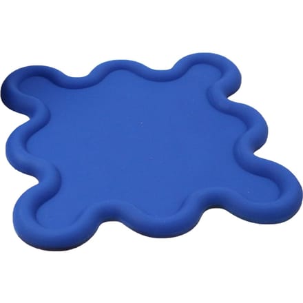 Sous-tasse PVC Forme Irrégulière Résistant à la Chaleur Imperméable Sous-plat Ménager pour Cuisine Vert bleu