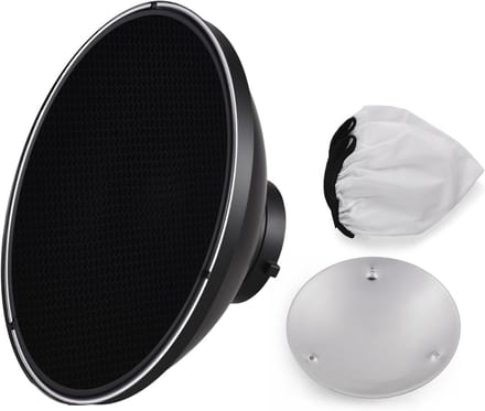 30cm Beauty Dish met Diffuser en Honingraatrooster voor Studioportretfotografie en Flitslicht
