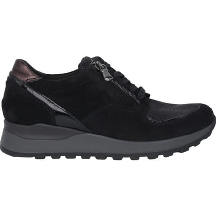 Waldläufer Hiroko - dames sneaker - Zwart - maat 41 (EU) 7 (UK)