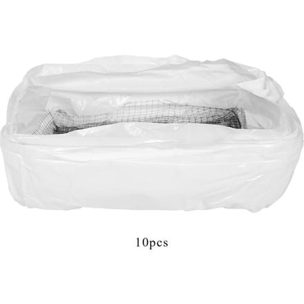 10 stuks/set Kattenbakbak Liner Bak Herbruikbaar Sterk Huisdier Lifter Zeefzak white