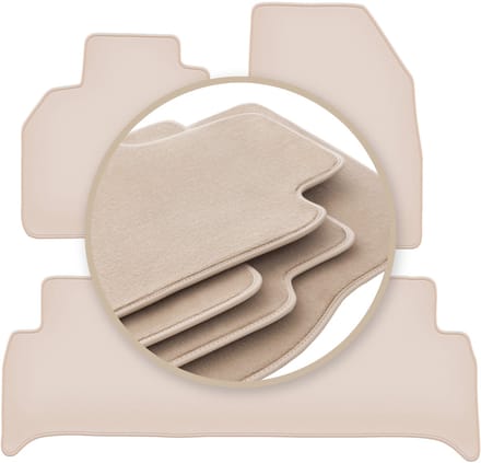 PREMIUM beige matten voor: Renault Scenic III minivan 2009-2016