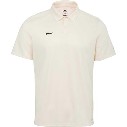 Slazenger Heren 3/4 Mouw Cricket Poloshirt (Crème)