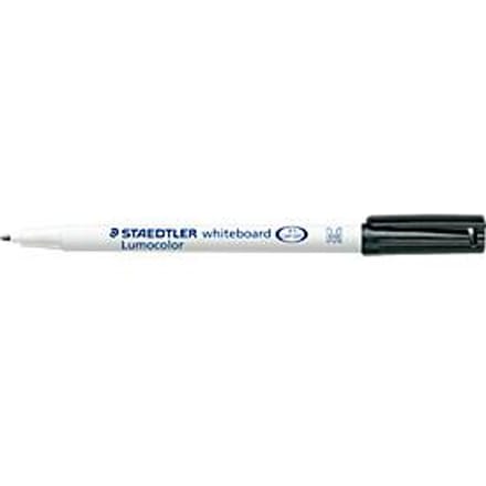 STAEDTLER Lumocolor whiteboard pen 301 – zwart – doos met 10 stuks