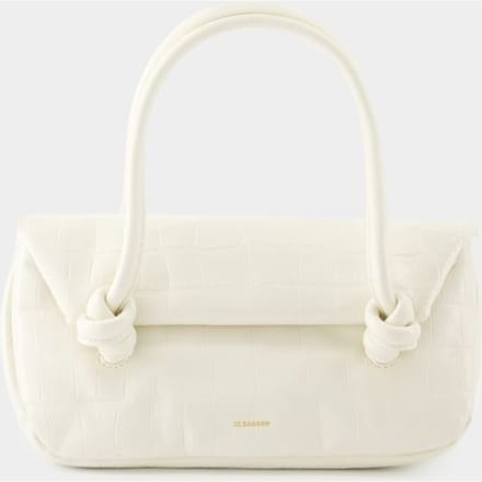 Knot Sm Schoudertas - Jil Sander - Leer - Beige