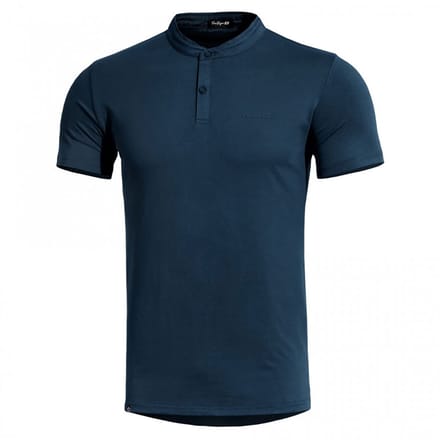 Pentagon Romeo Henley Korte Mouw Poloshirt Blauw L Man
