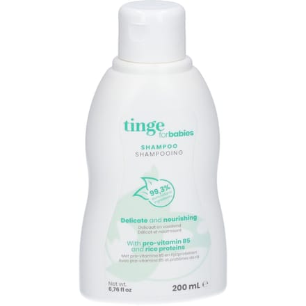 Tinge for Babies Shampoo | Extra Mild & Voedend Met Provitamine B5 Voor Babyhaar 200