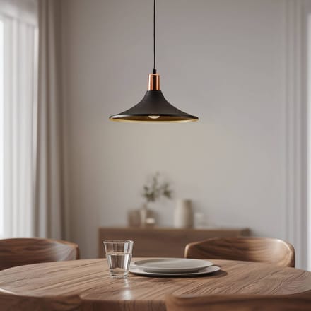 Avonni Hanglamp AV-4106-M28-BSY, zwart