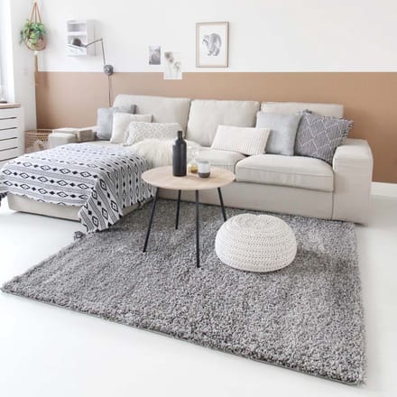 Hoogpolige loper - Shaggy Trend lichtgrijs 80x250