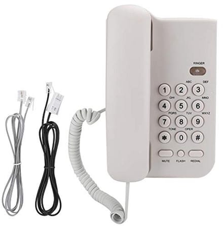 Vaste Hoteltelefoon voor Thuiskantoor - Draagbare Telefoon met Muurbevestiging
